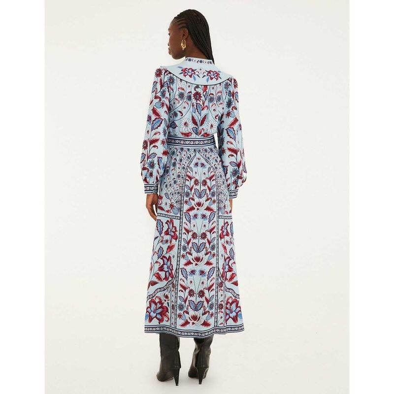 FARM Rio Marcelle Soft Blue Maxi Dress image number 1